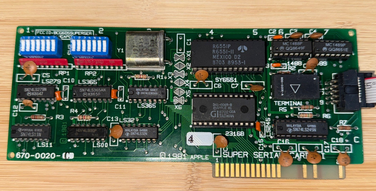🍏 Apple 670-0020 Super Serial Card II with DB25 ... WORKS!