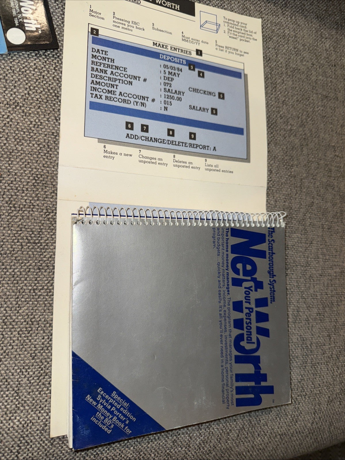 Apple II 64K Scarborough System Your Personal Net Worth Program