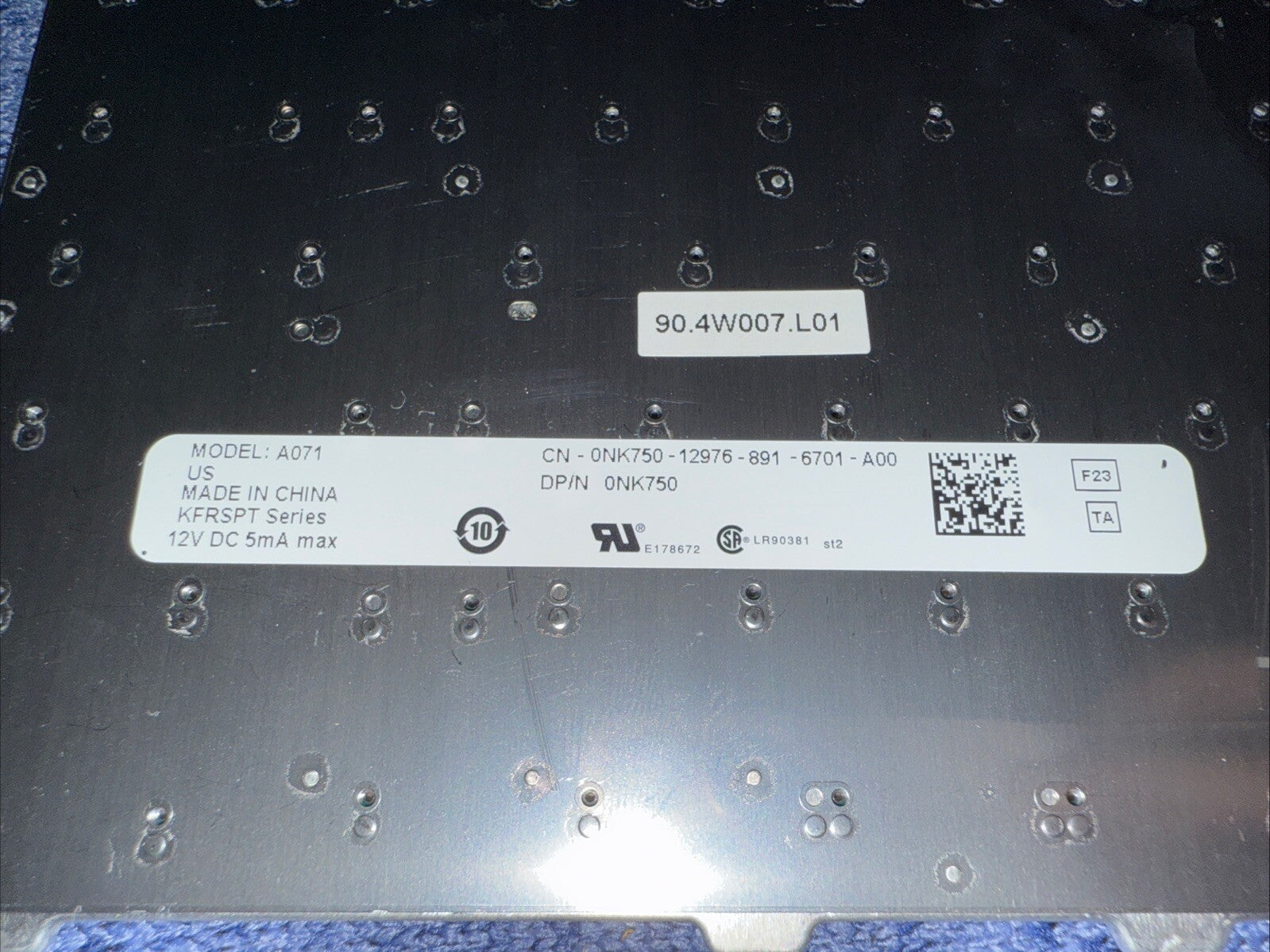 Dell PP22L PP25L PP26L PP28L PP29L PP41L A071 Laptop Silver English QWERTY Works