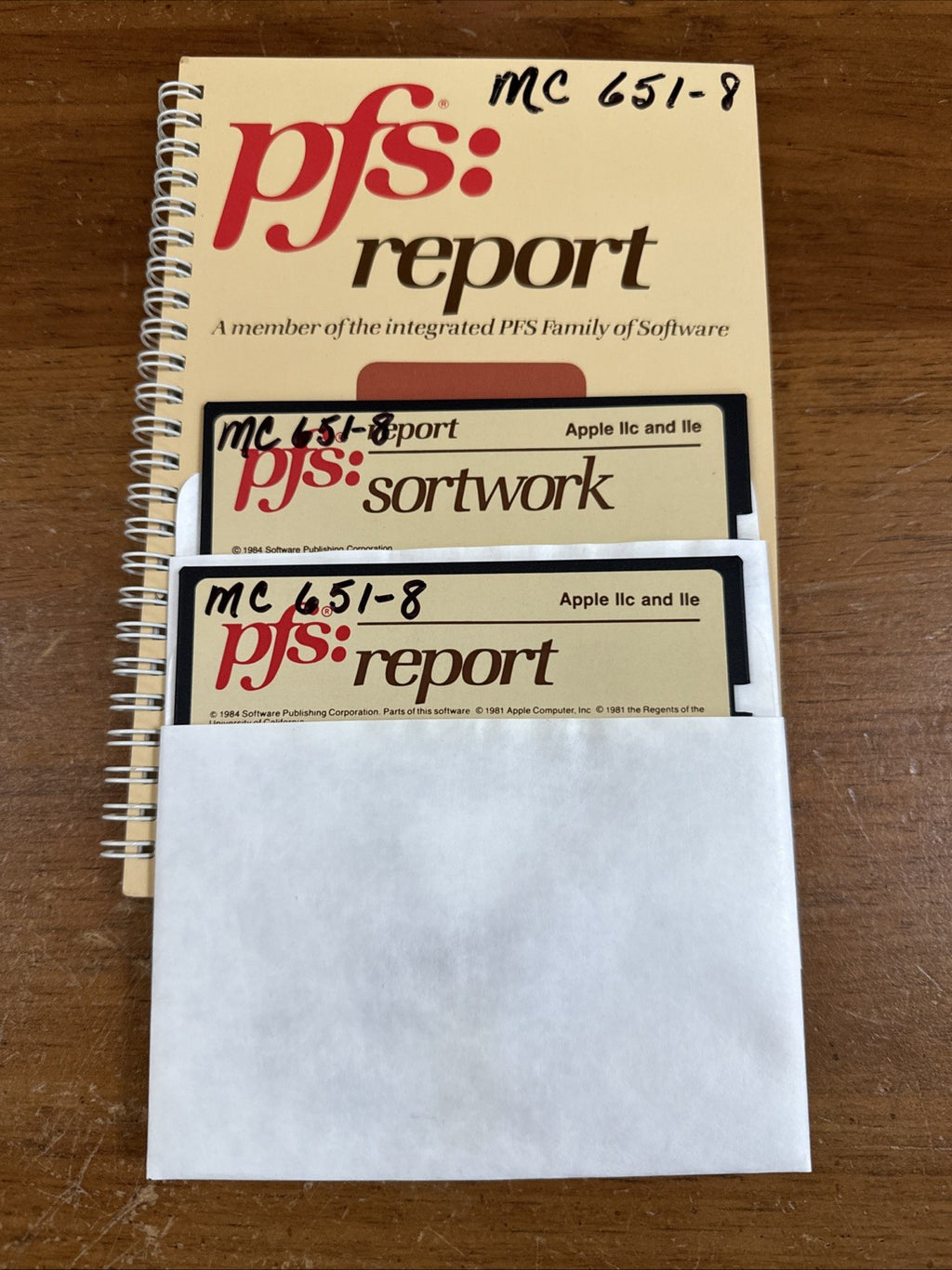 PFS: Report For Apple II Vintage 1982 Software Manual Book