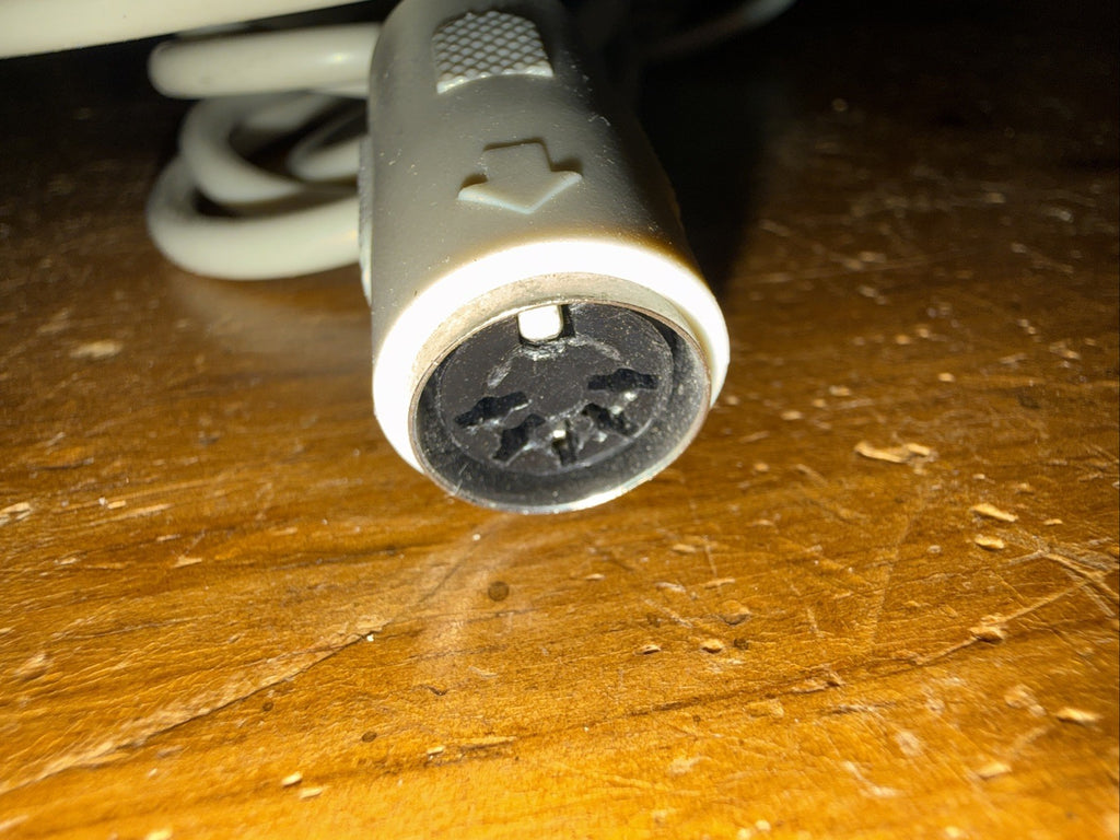 Vintage 10 FT AT Keyboard Extension Cable 5 Pin DIN Female to Male Beige