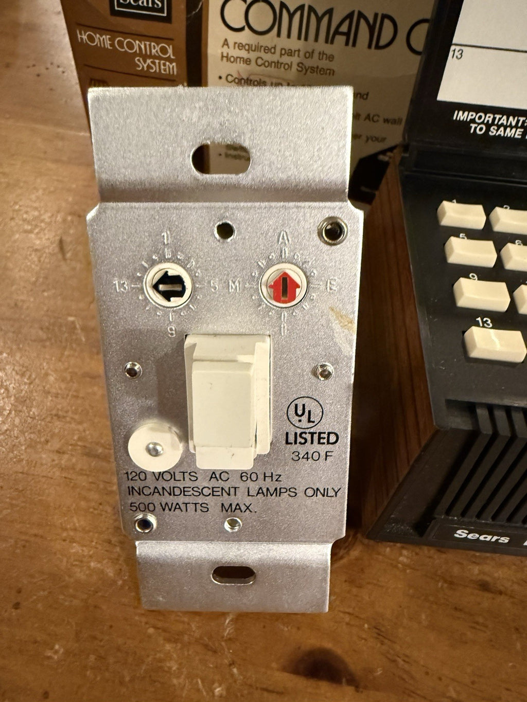 Vintage BSR Sears System X-10 / Command &  Appliance Module and Light Switch