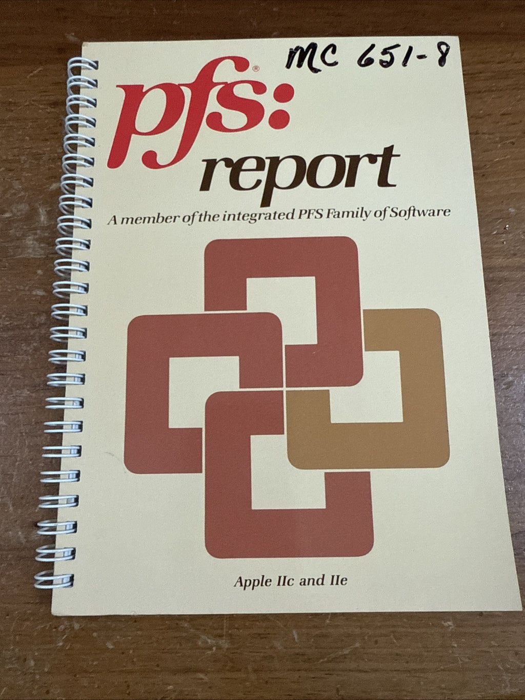 PFS: Report For Apple II Vintage 1982 Software Manual Book