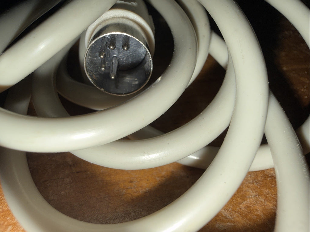 Vintage 10 FT AT Keyboard Extension Cable 5 Pin DIN Female to Male Beige