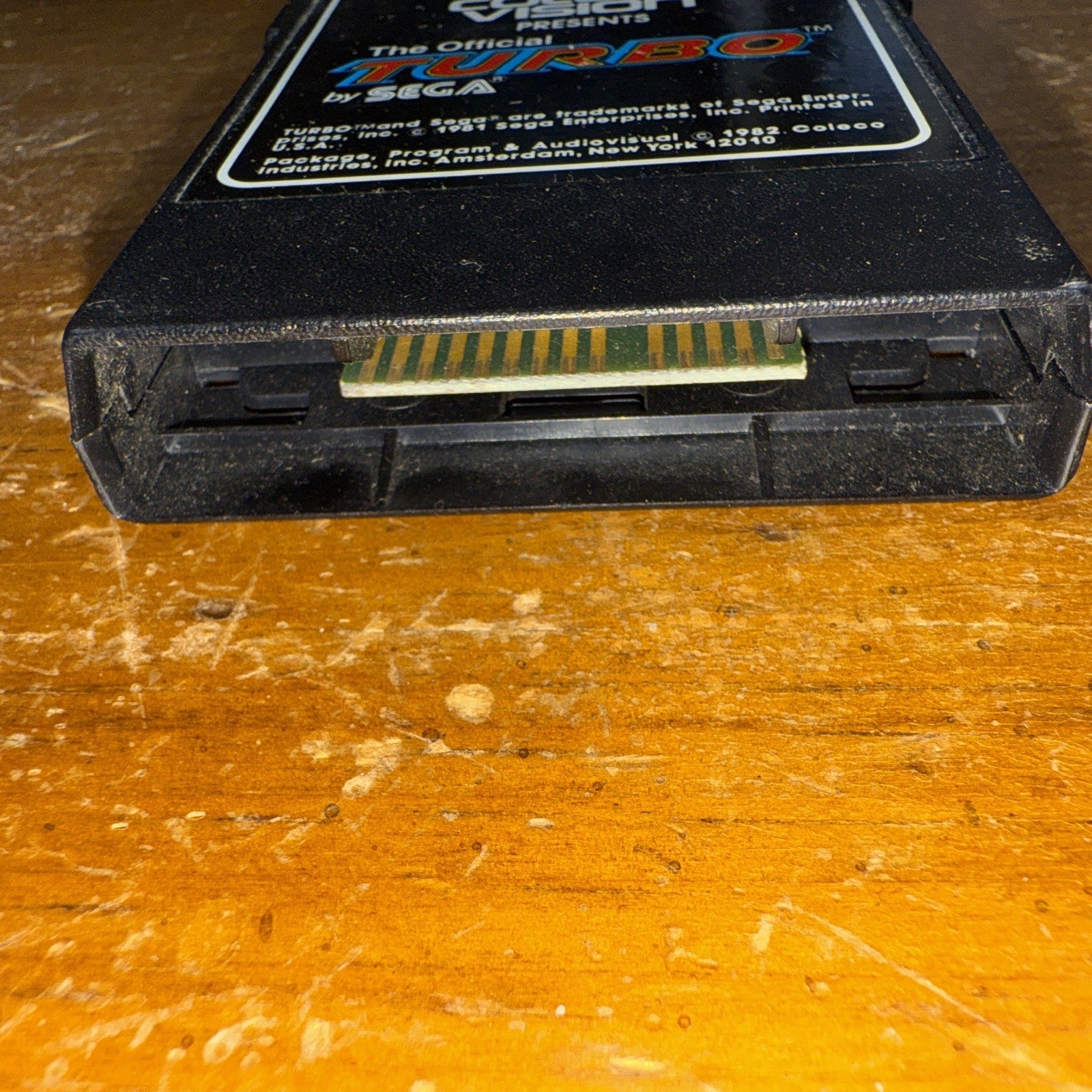 The Official Turbo by Sega Coleco Vision Video Game Cartridge - 1981