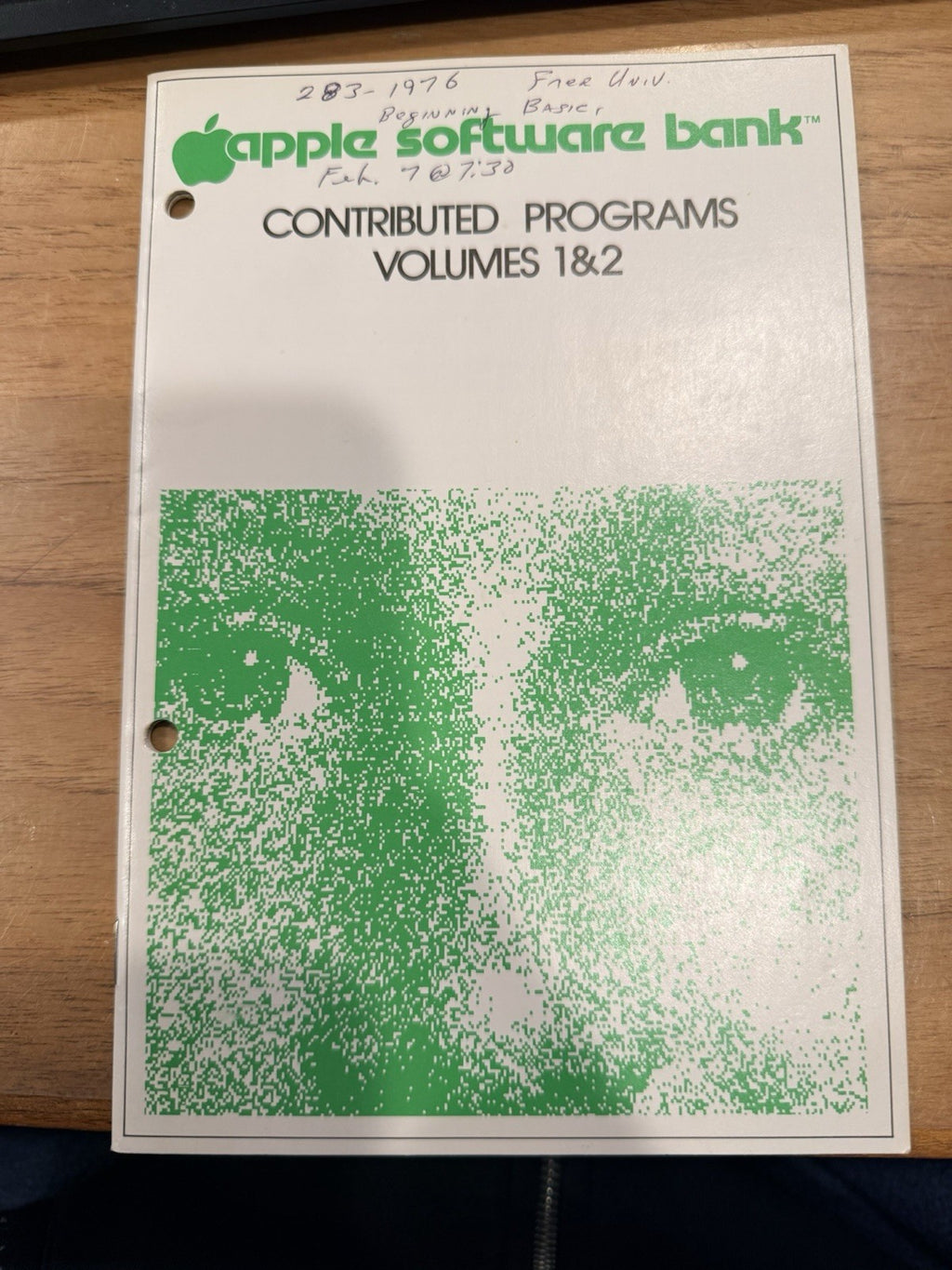 1978 Apple Software Bank Contributed Programs Vol 1&2  Vintage Book