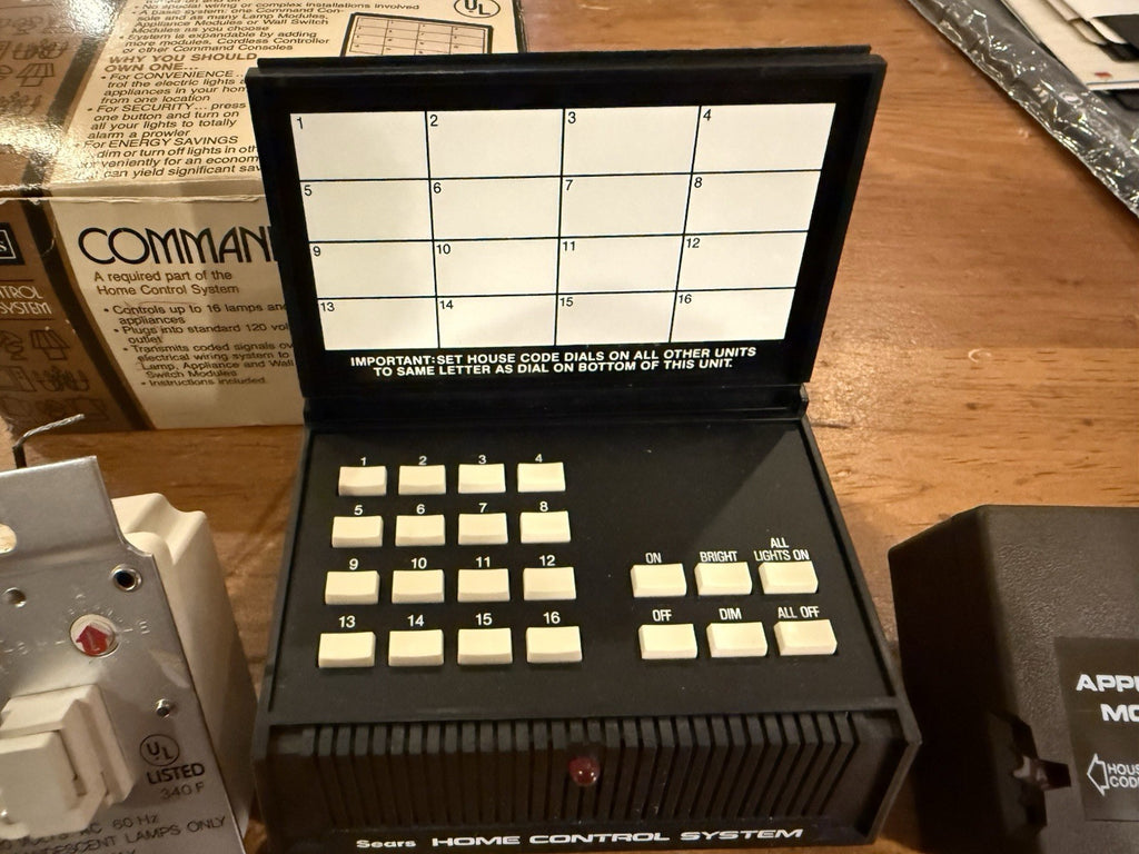 Vintage BSR Sears System X-10 / Command &  Appliance Module and Light Switch