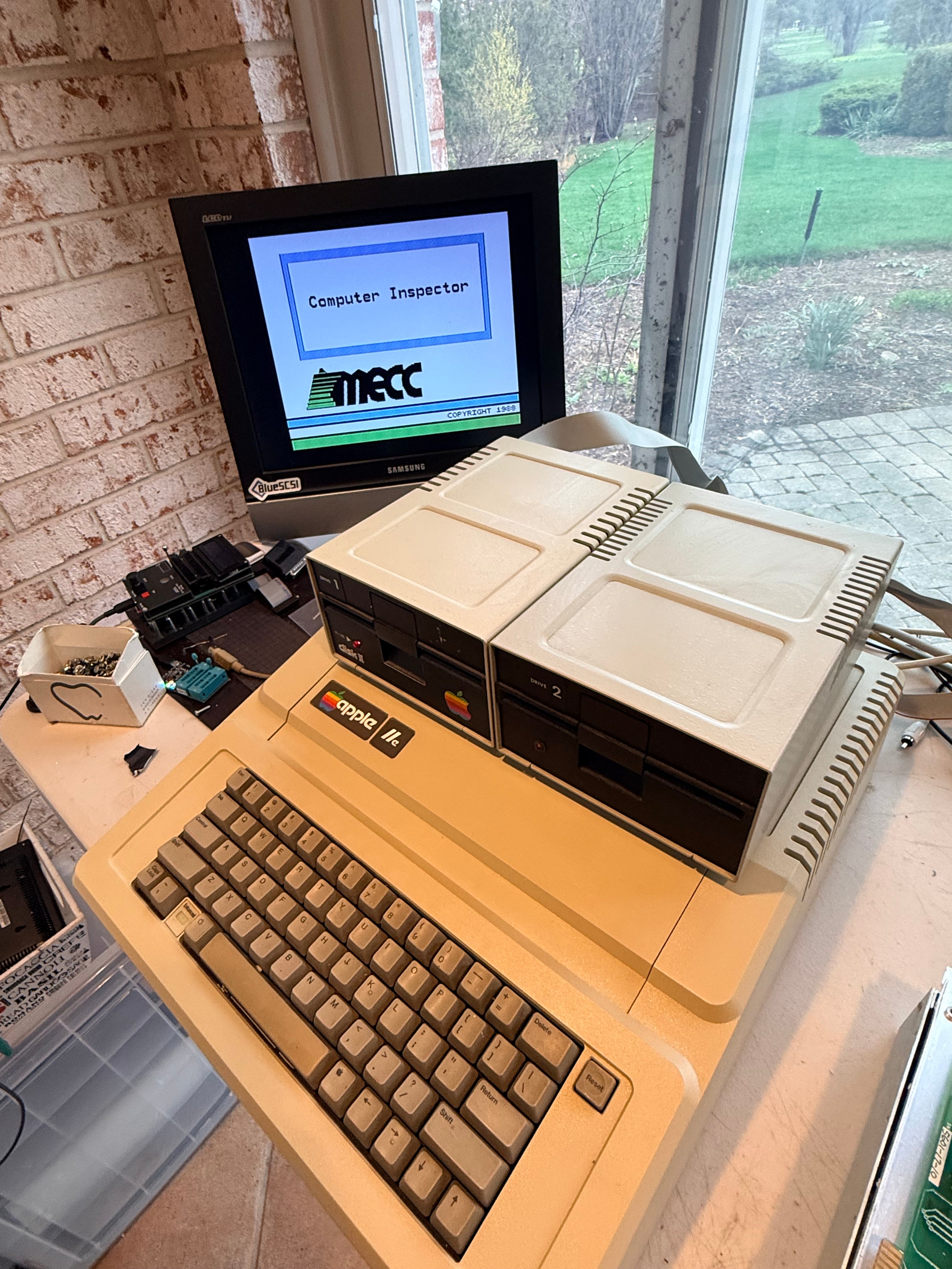 Apple IIe Enhanced Computer System – Rev B | 128K | Clean & Serviced | Drives + Controller