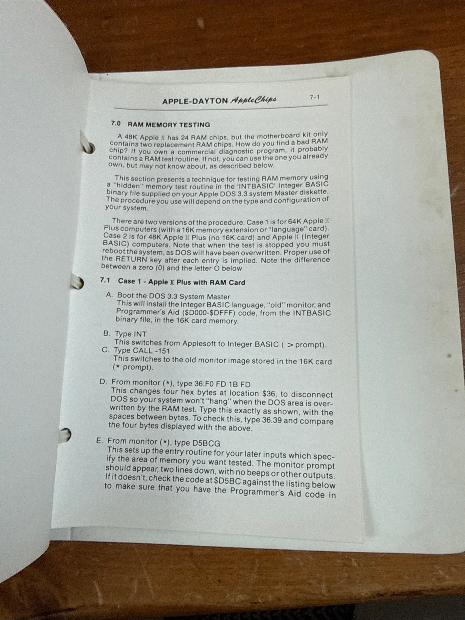 AppleChips Apple II II Plus Troubleshooting Guide & Diagnostic Chips