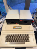 Apple II Plus 64K Fully Restored System w/ Amber Monitor, HDMI Card, Dual Drives & Apple Joystick