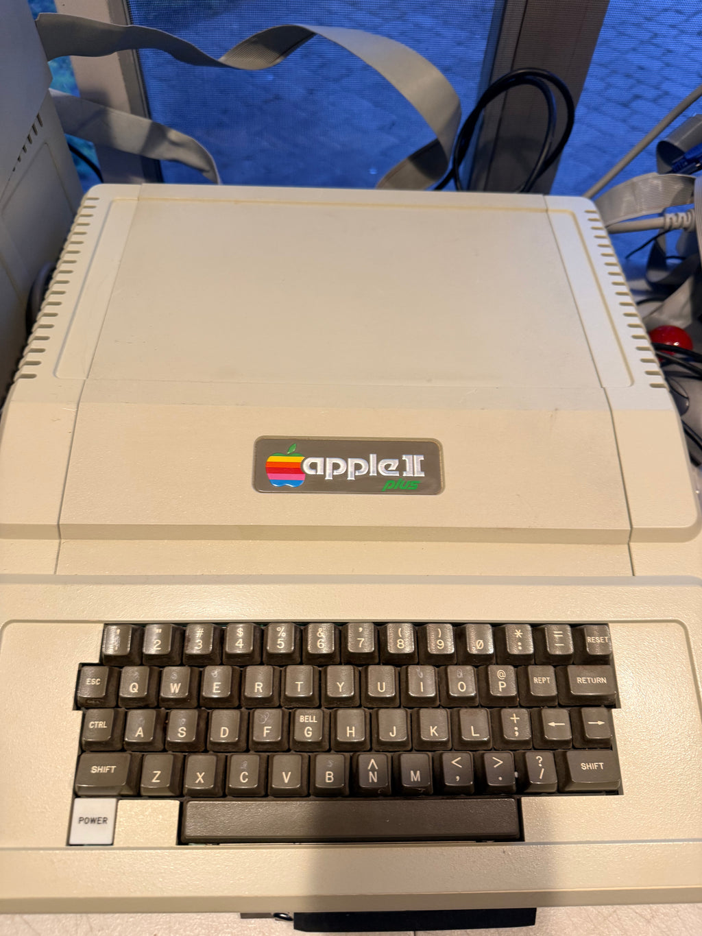 Apple II Plus 64K Fully Restored System w/ Amber Monitor, HDMI Card, Dual Drives & Apple Joystick
