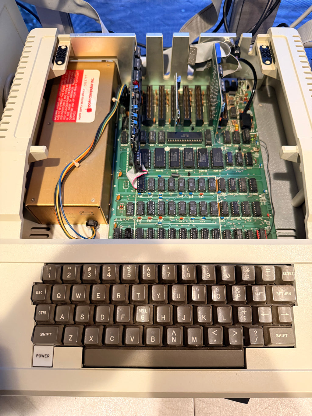 Apple II Plus 64K Fully Restored System w/ Amber Monitor, HDMI Card, Dual Drives & Apple Joystick