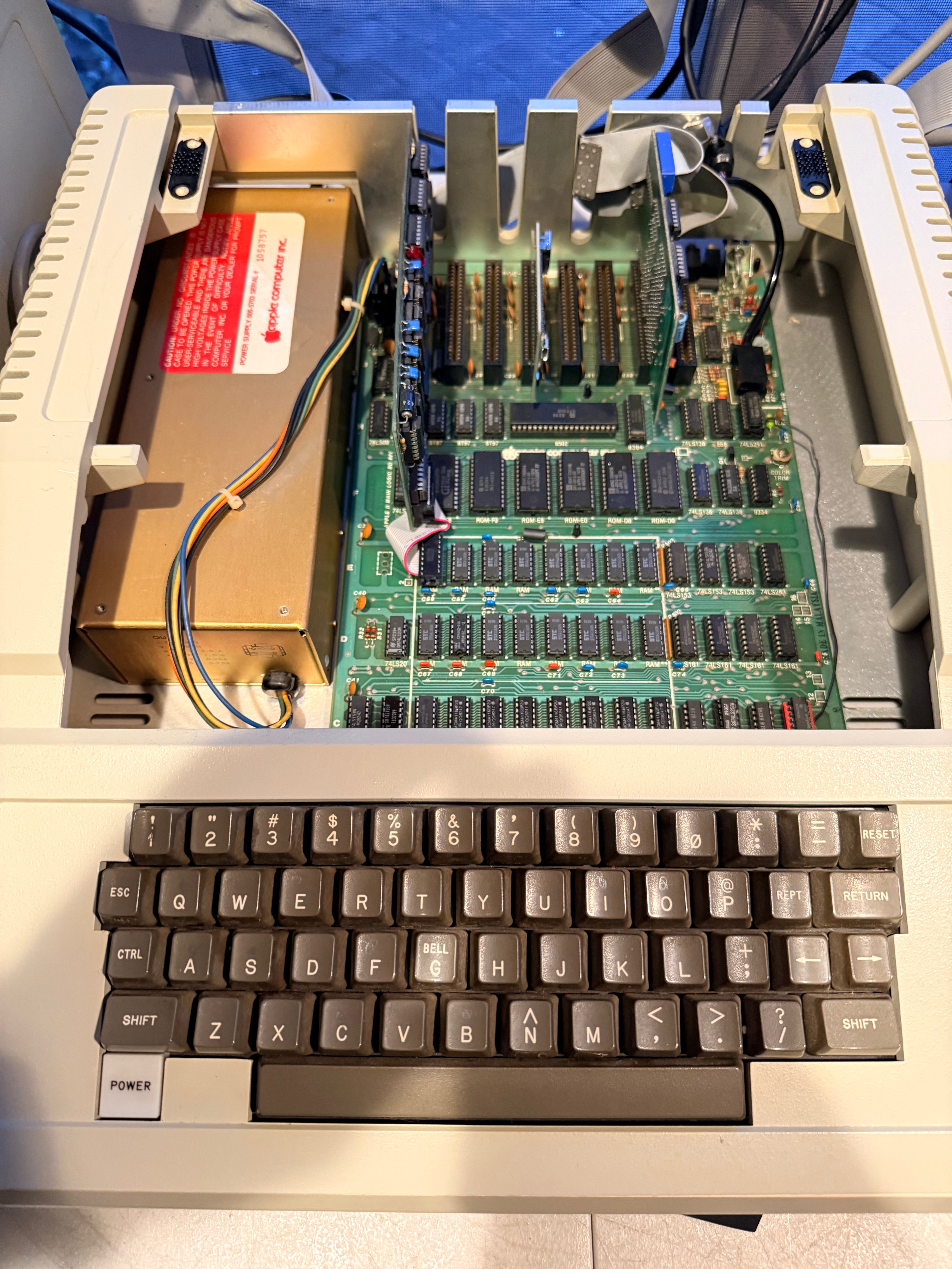 Apple II Plus 64K Fully Restored System w/ Amber Monitor, HDMI Card, Dual Drives & Apple Joystick