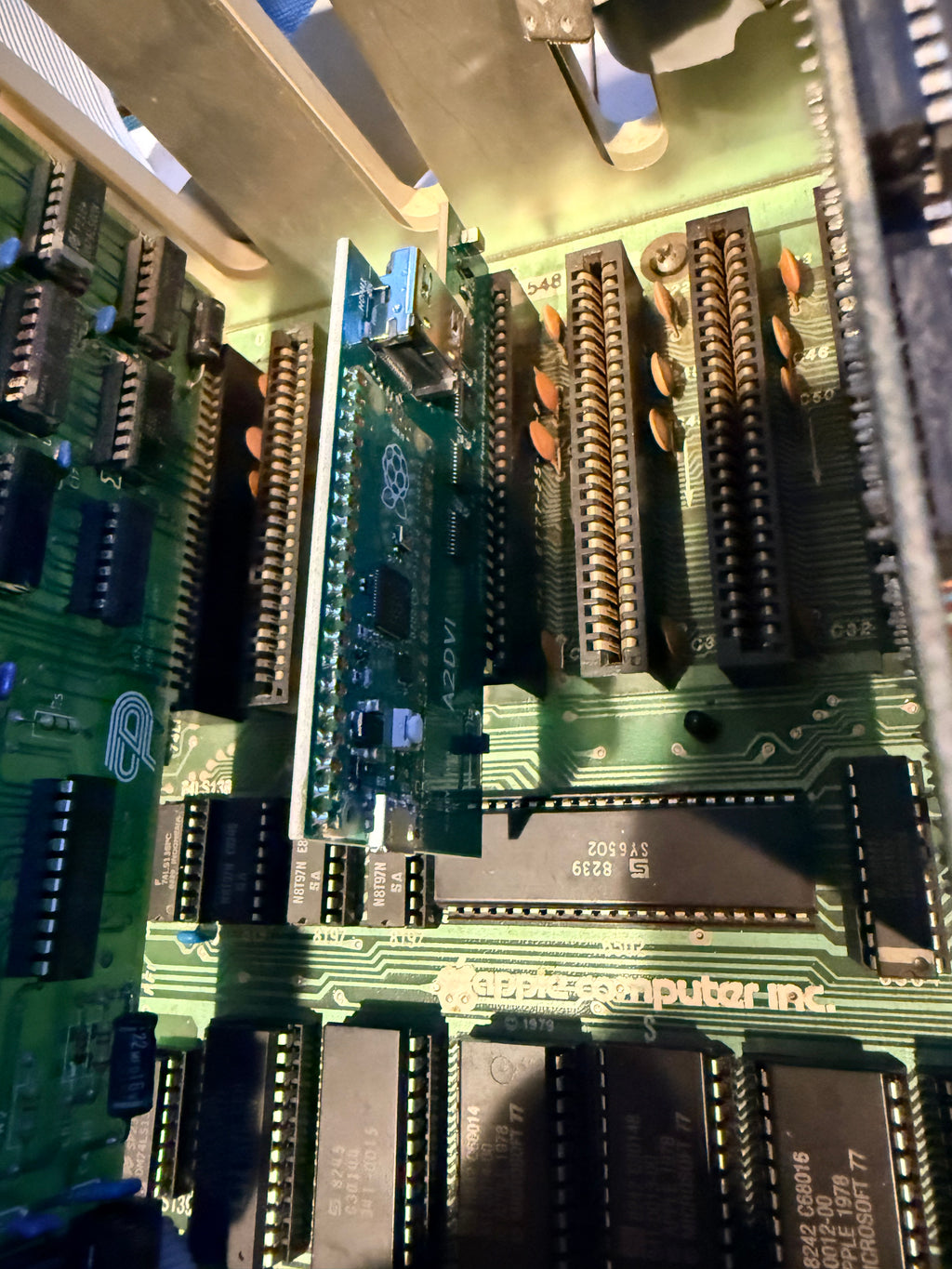 Apple II Plus 64K Fully Restored System w/ Amber Monitor, HDMI Card, Dual Drives & Apple Joystick