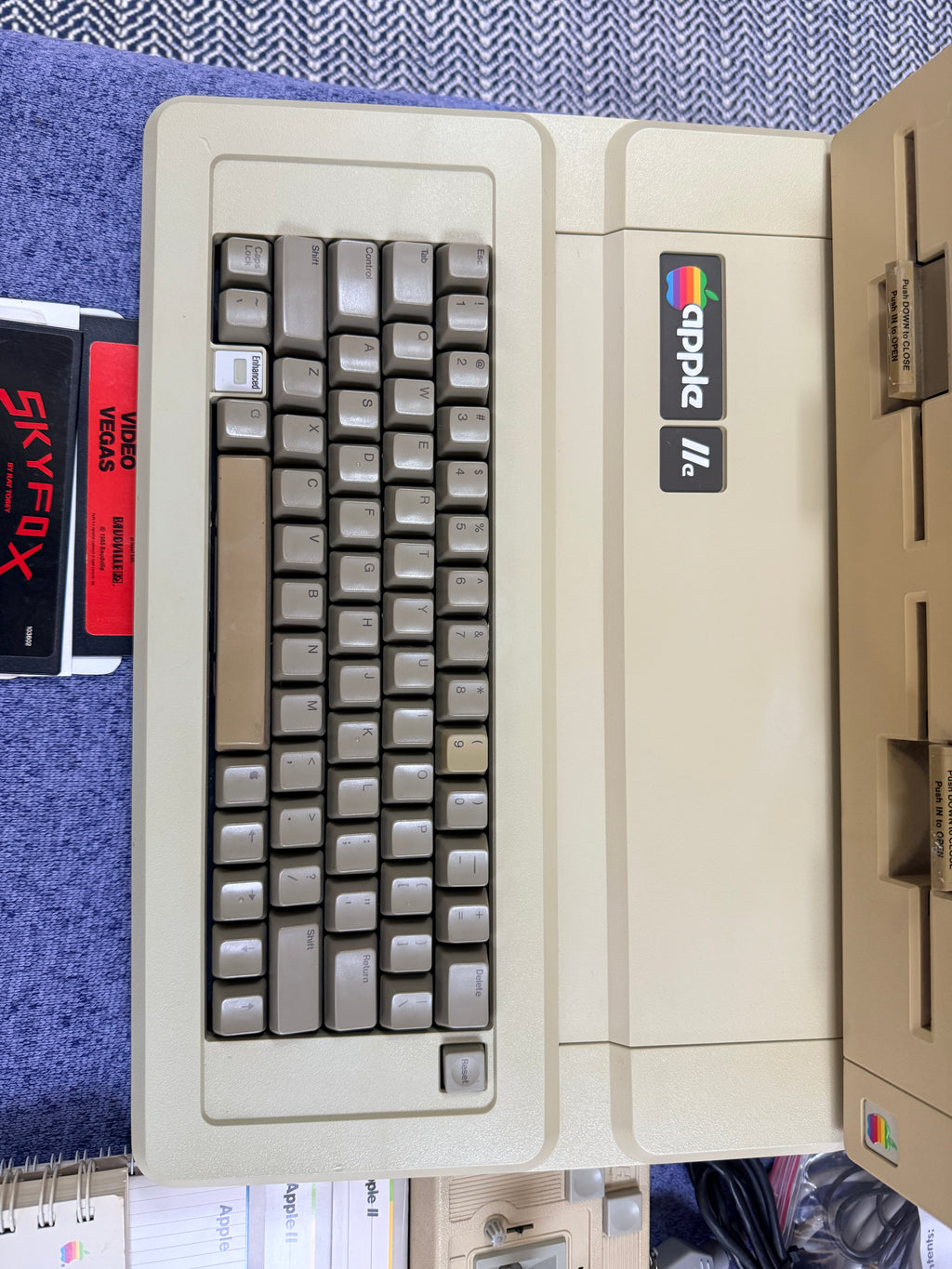 Apple IIe Enhanced Computer System (A2S2064) – Professionally Restored • Apple DuoDisk (A9M0108) • 128K • Manuals • Games