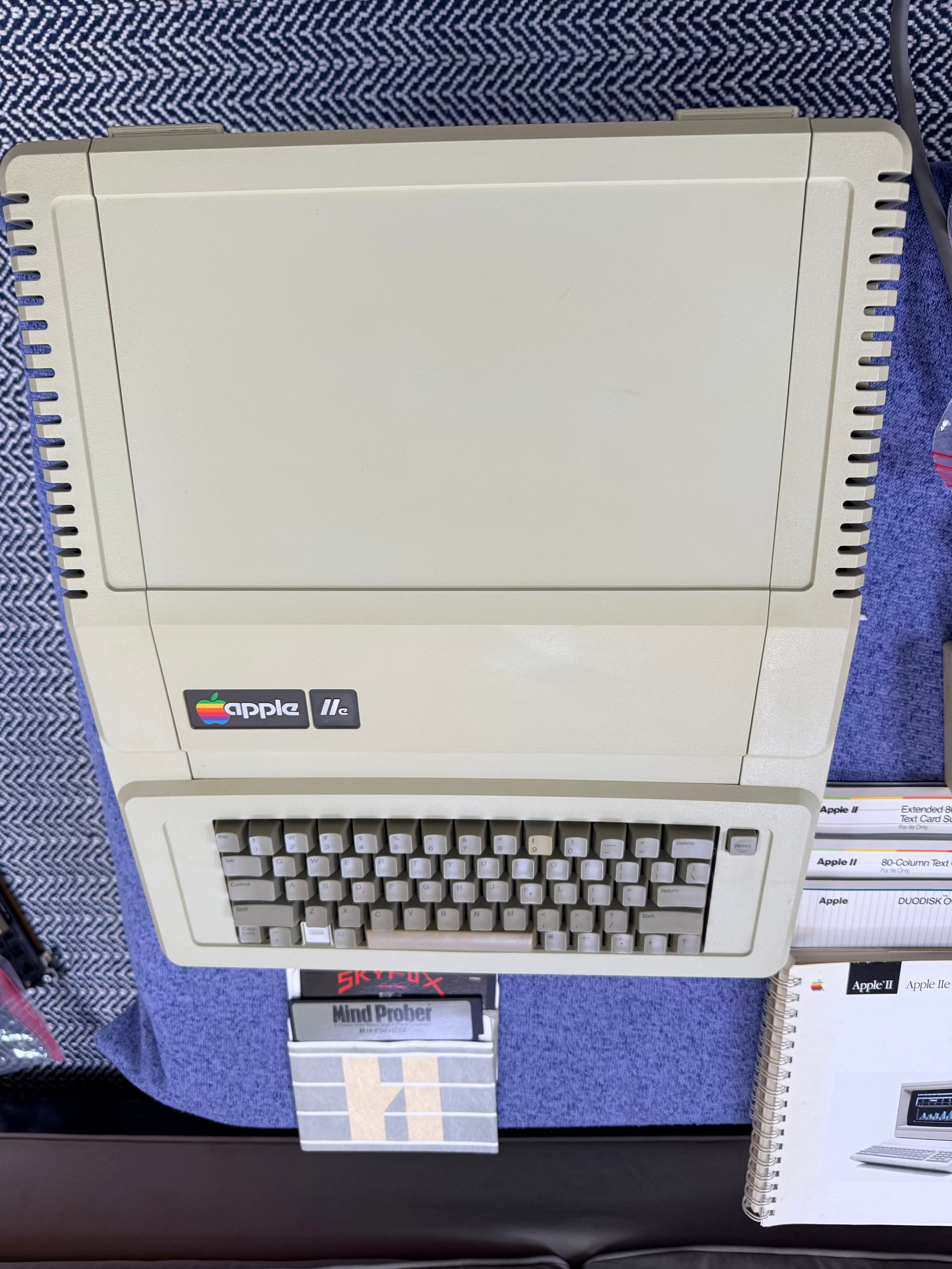 Apple IIe Enhanced Computer System (A2S2064) – Professionally Restored • Apple DuoDisk (A9M0108) • 128K • Manuals • Games