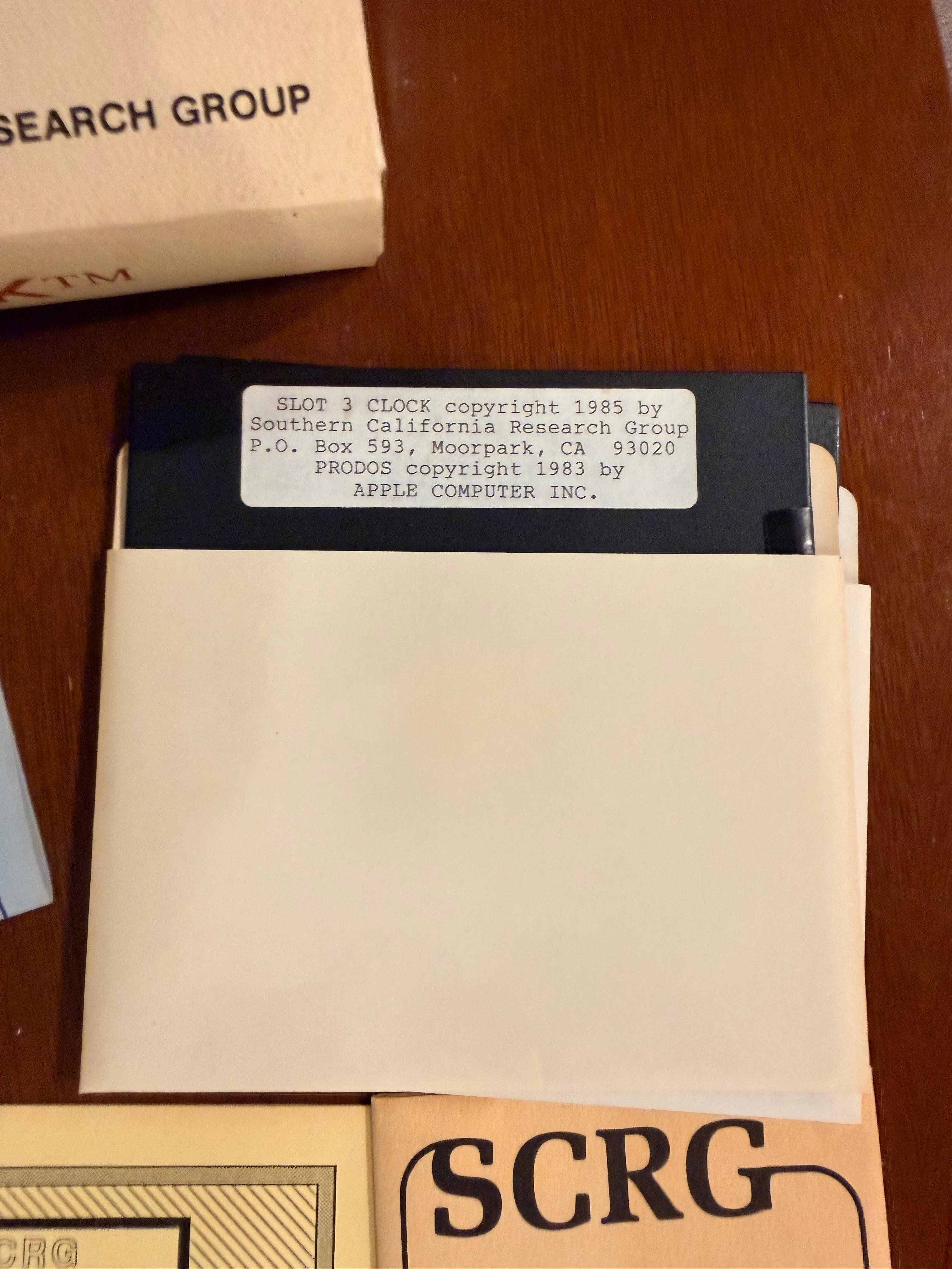 Vintage Apple IIe Slot 3 Clock – Southern California Research Group – New Old Stock / Open Box