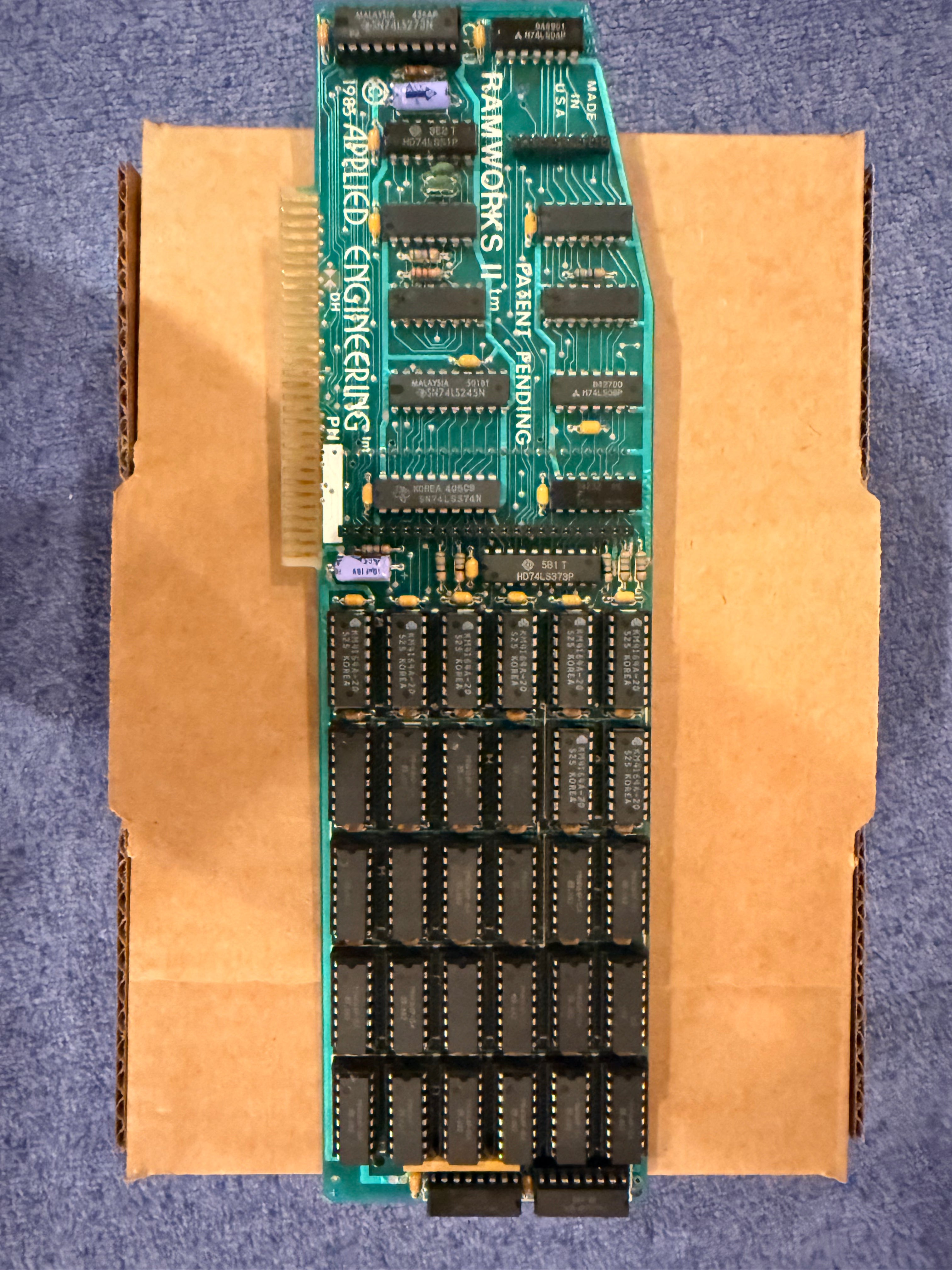 Applied Engineering RAMWorks II – 256K RAM Card – Fully Working – Upgradable to 1MB