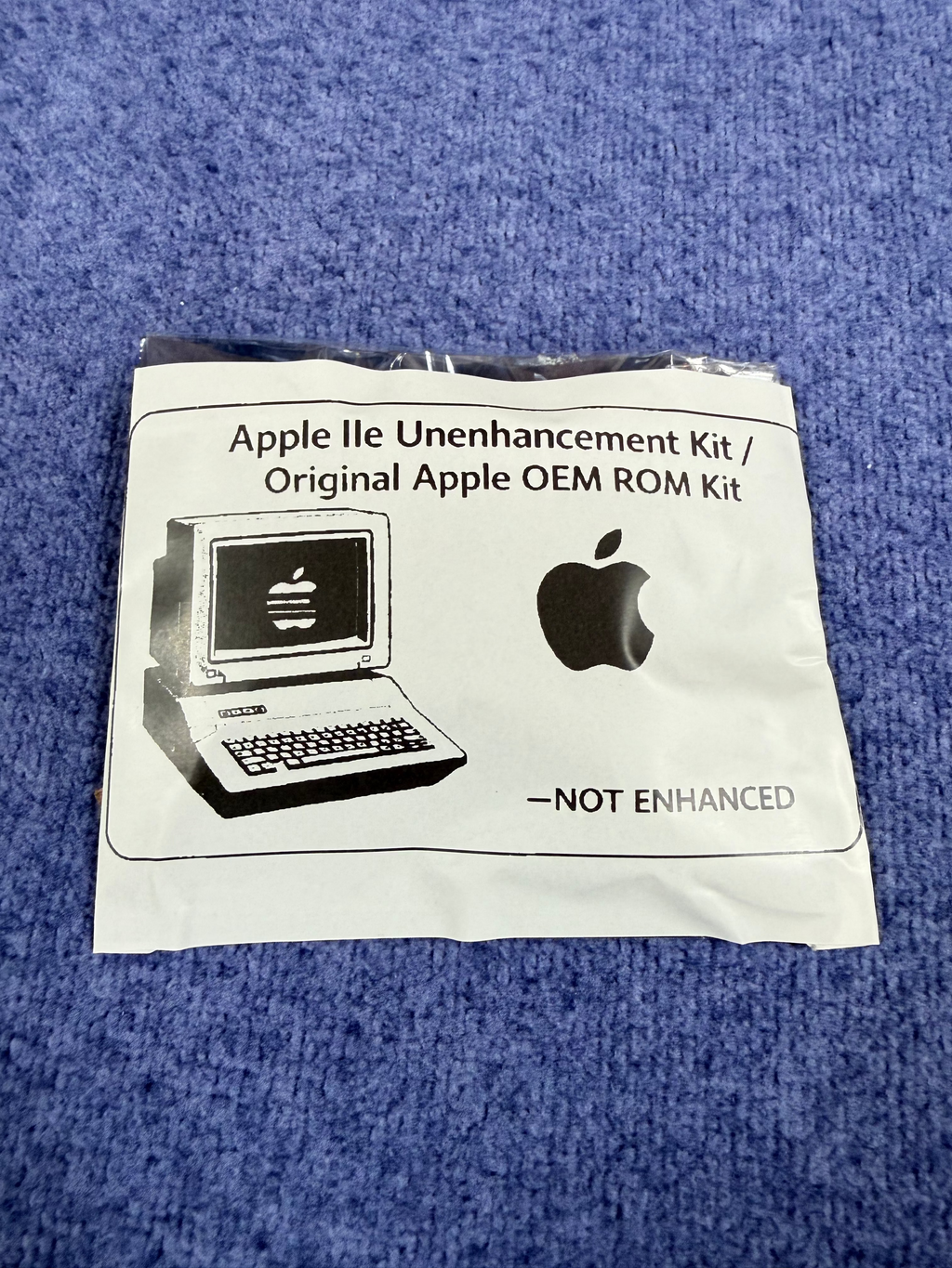 Apple IIe "Un-Enhancement" Kit  6502 & Apple IIe ROMS OEM