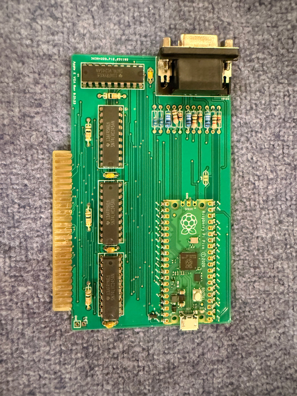 APPLE II and II+ VGA Graphics Card Sharp Graphics! Fully Built and Programmed