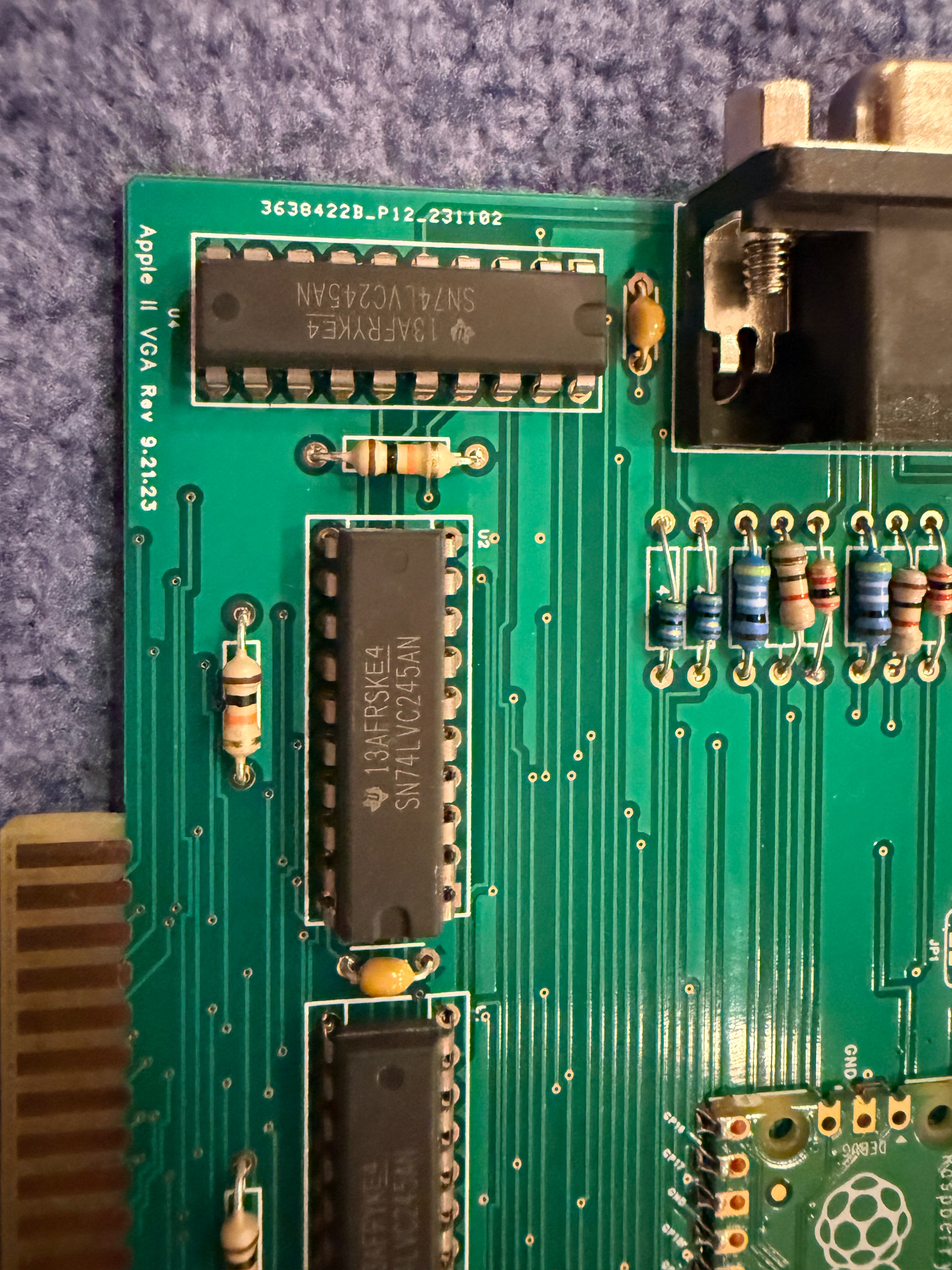 APPLE II and II+ VGA Graphics Card Sharp Graphics! Fully Built and Programmed