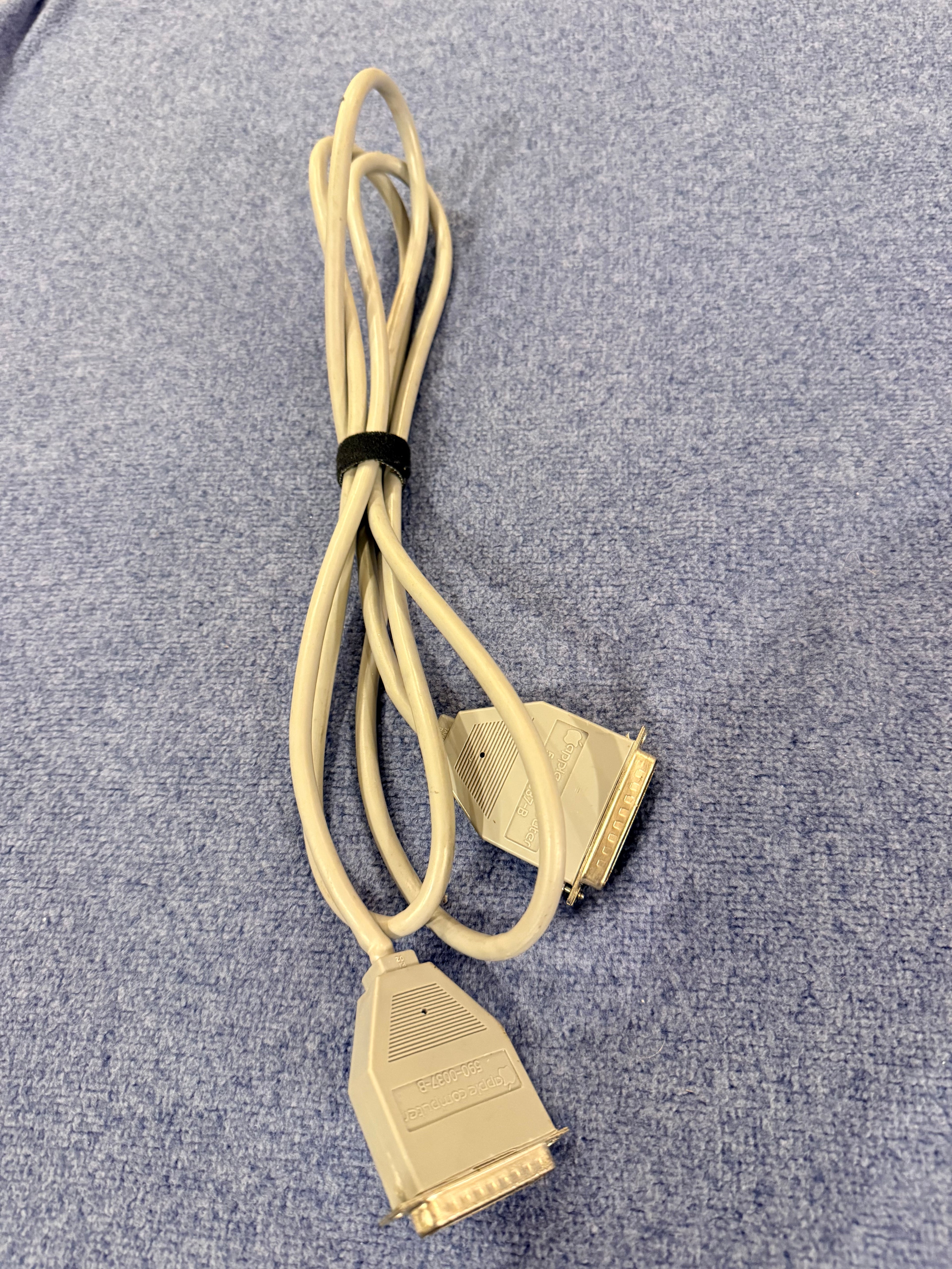 Apple II to Serial Modem DB-25 Serial Data Cable 590-0037-B  Vintage