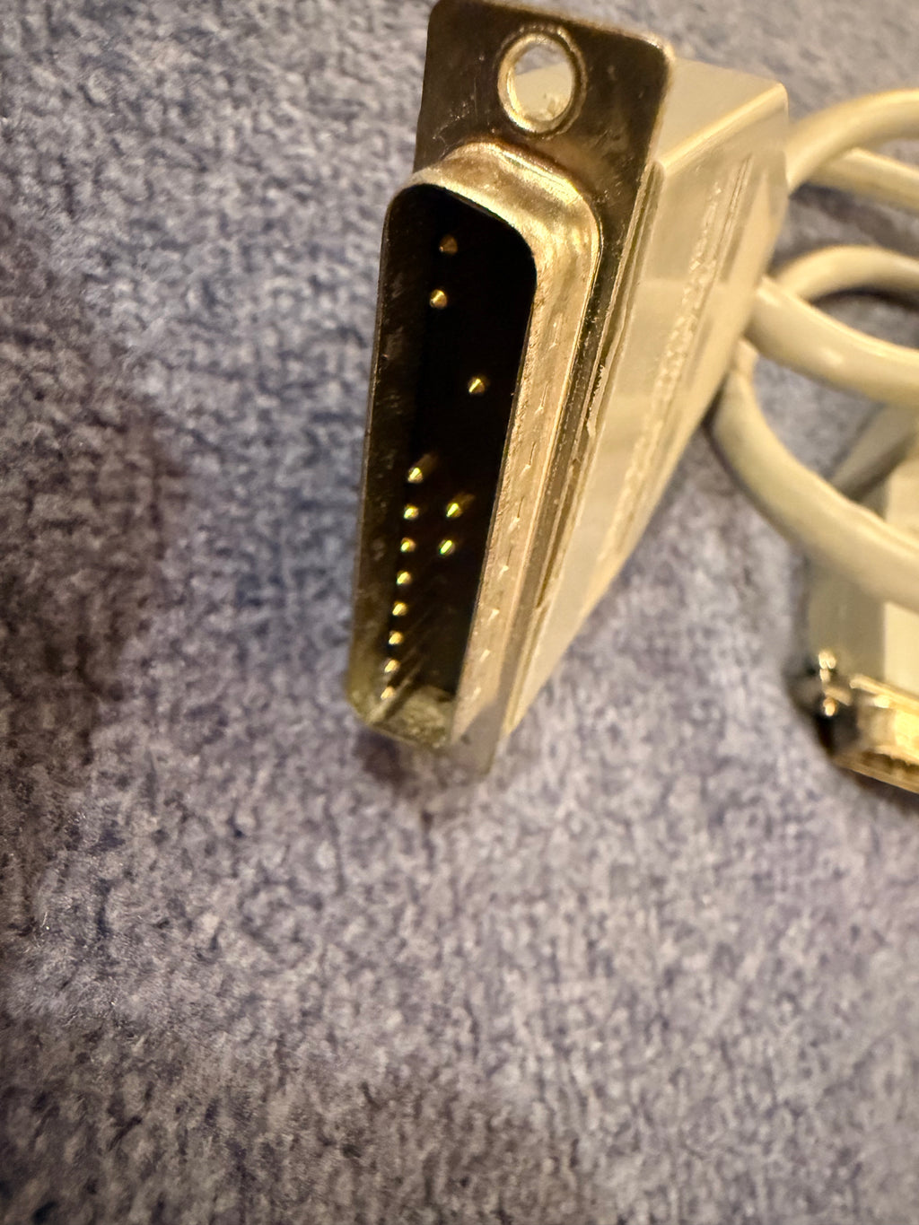 Apple II to Serial Modem DB-25 Serial Data Cable 590-0037-B  Vintage