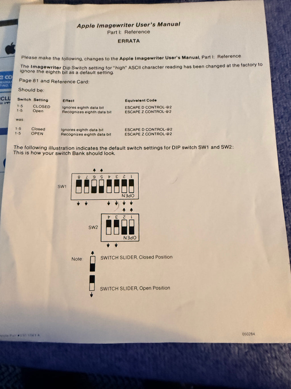 Apple ImageWriter II Printer (A9M0310) — Tested & Working
