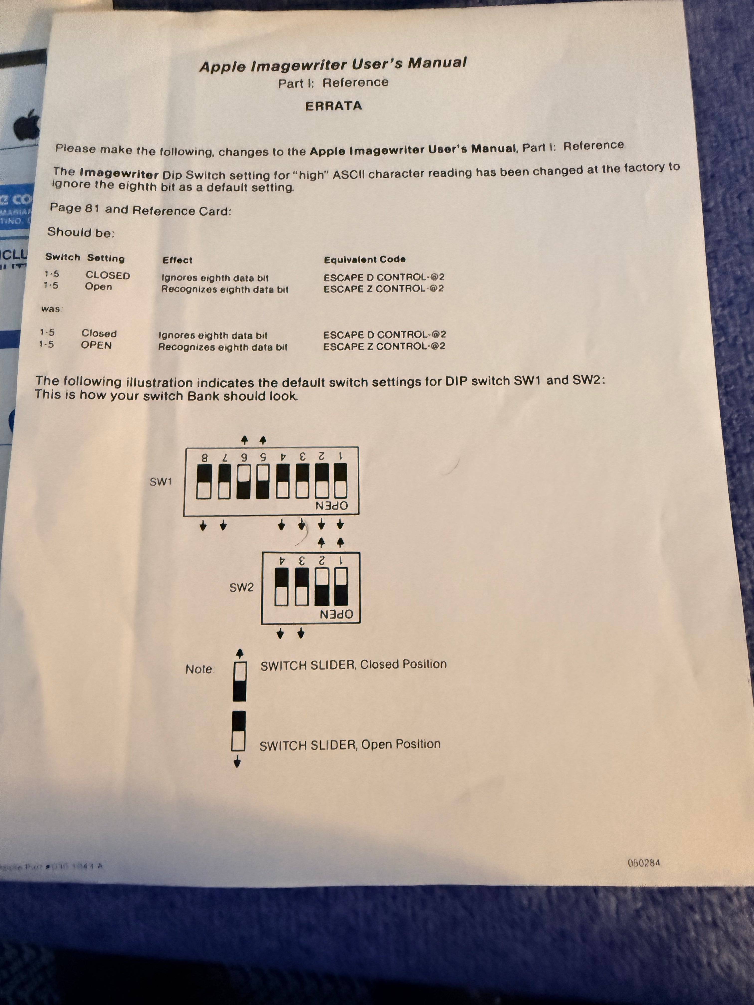 Apple ImageWriter II Printer (A9M0310) — Tested & Working