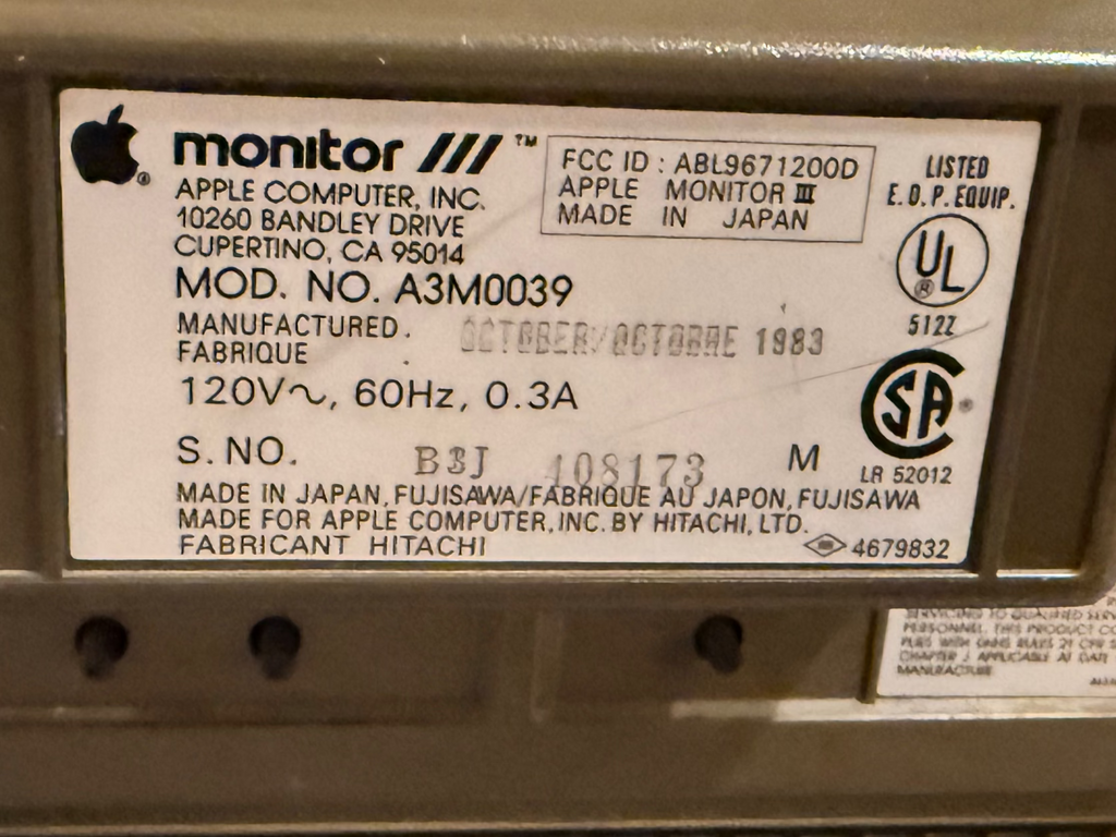 🔥 Apple /// Computer System – 9/10 Condition – Matching Monitor /// + NOS MicroSci Drive 🔥