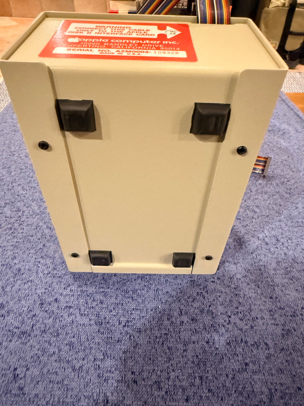 Early Apple II Disk ][ w/ Apple Computer Asset Tag 17292