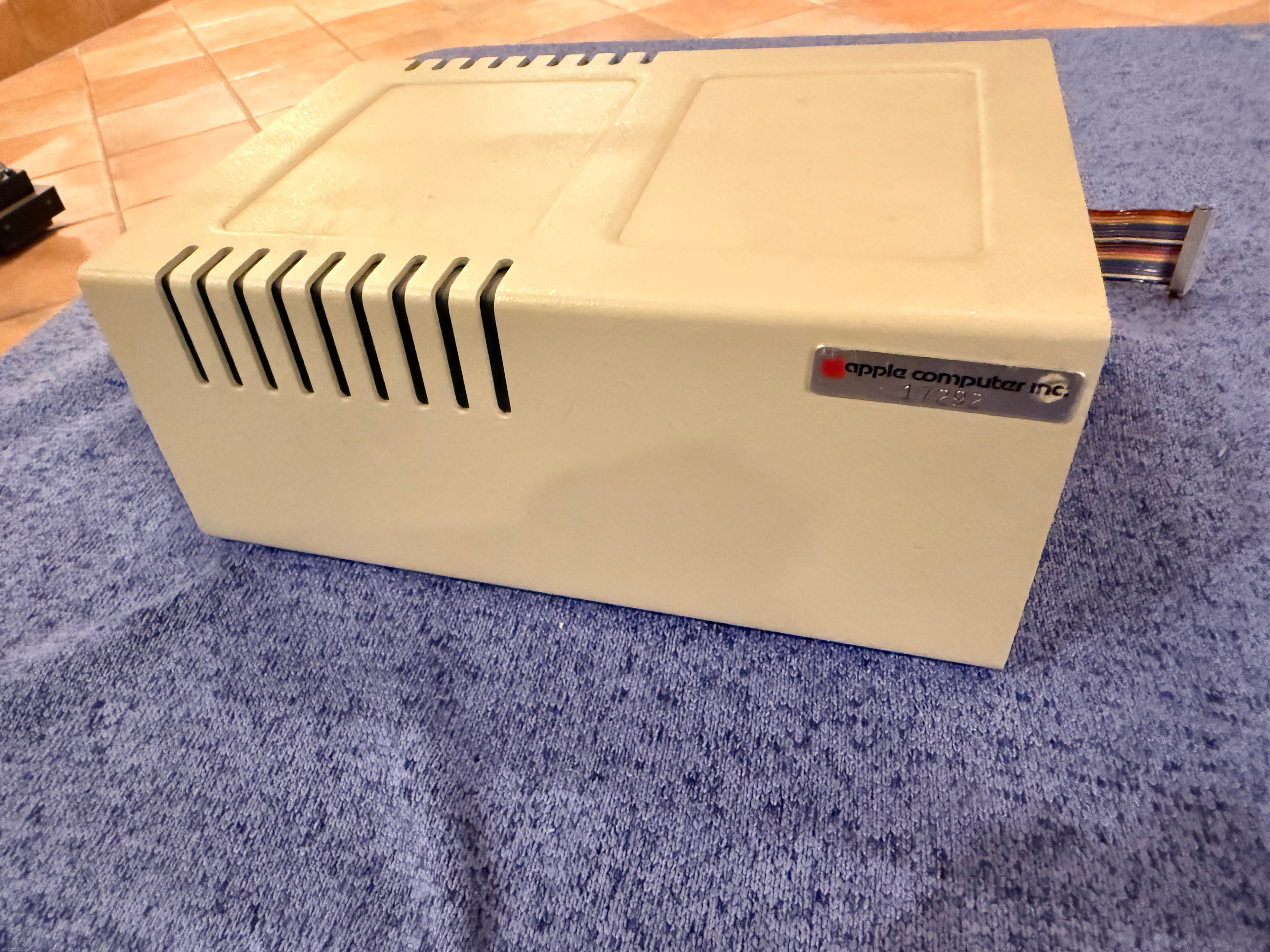 Early Apple II Disk ][ w/ Apple Computer Asset Tag 17292