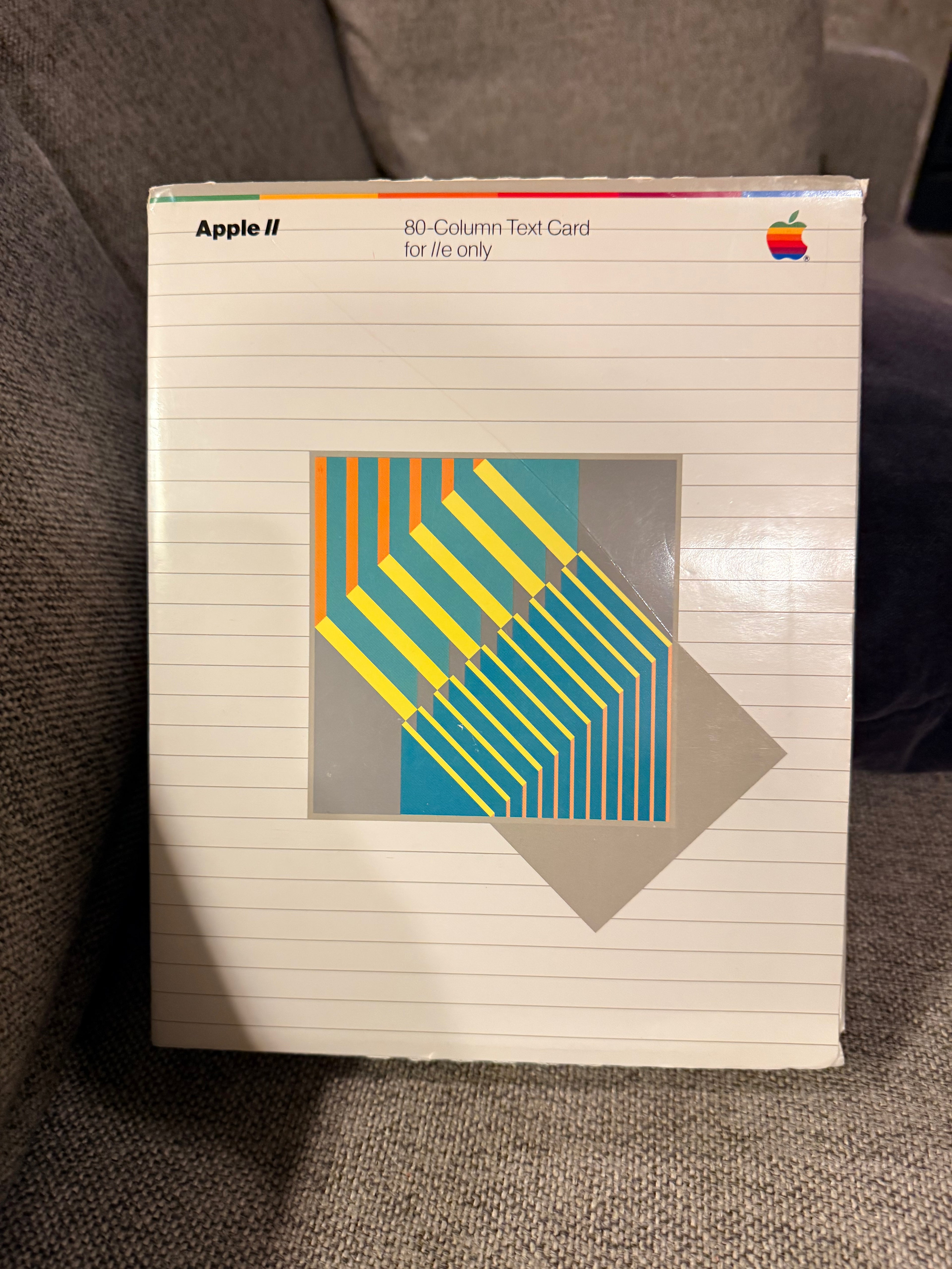 Apple IIe 80-Column Text Card w/ Original Box, Manuals & Packaging – Tested