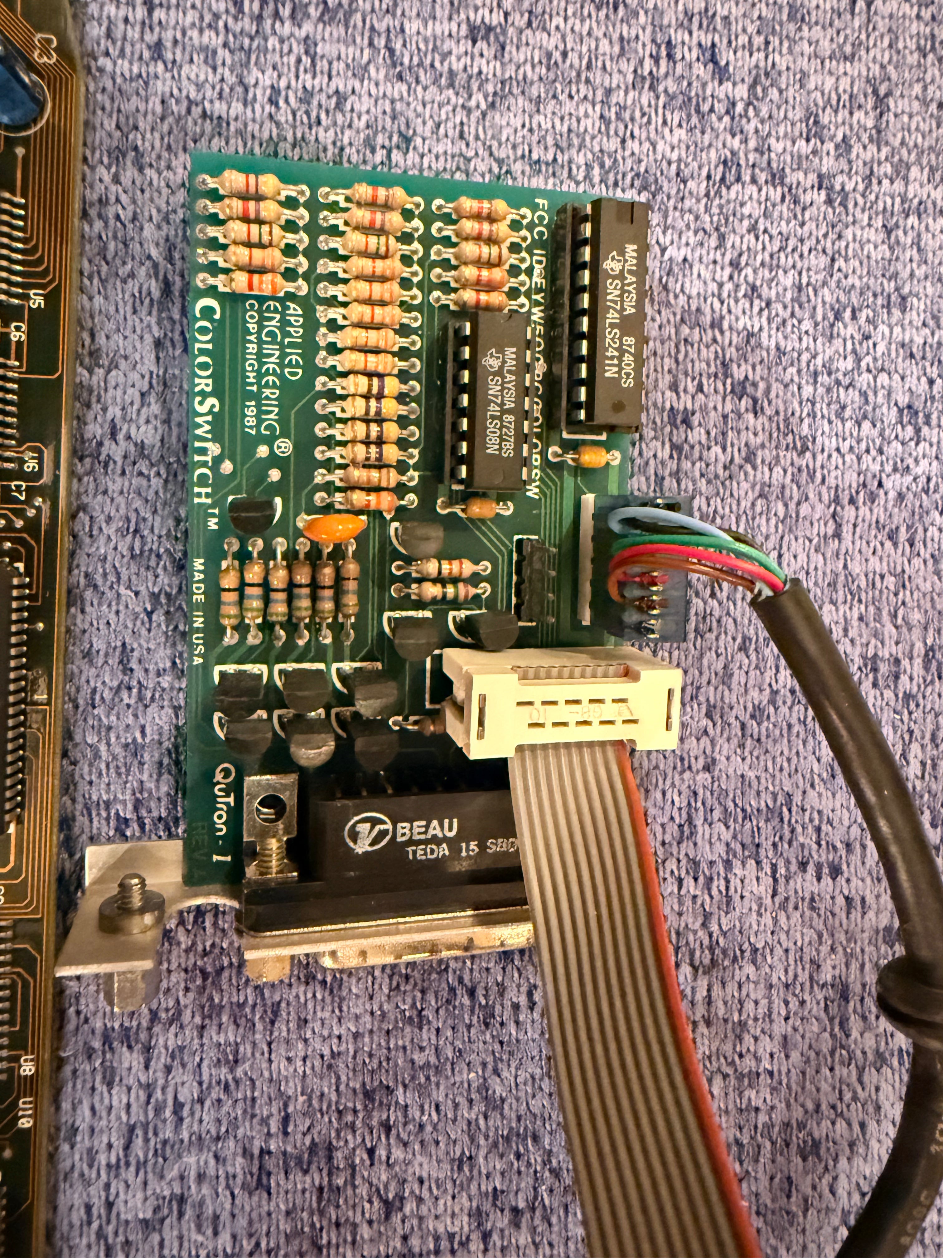 Apple II PC Transporter by Applied Engineering w/ ColorSwitch